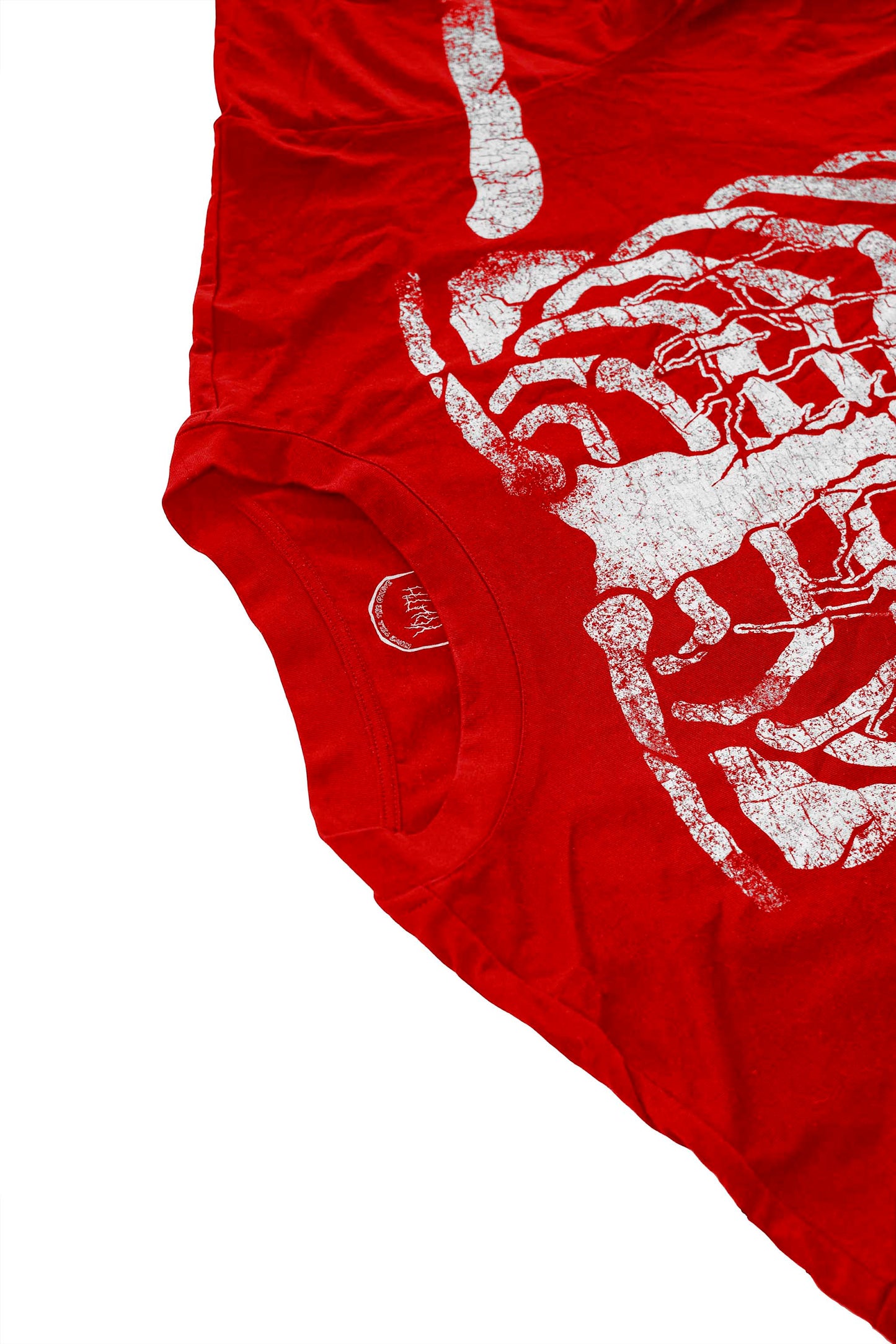 T-SHIRT SCHELETRO RED (DESTROYED)